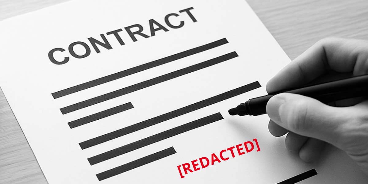 When to Redact A Contract